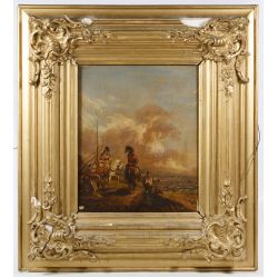 (In the manner of) John Frederick Herring Jr. (British, 1820-1907) Oil on Wood Panel