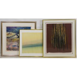 Thomas Majeski (20th Century) "Cochineal Dusk" Watercolor on Paper