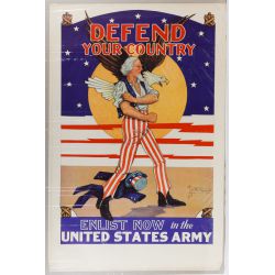Tom Woodburn (American, 20th Century) "Defend Your Country" Poster