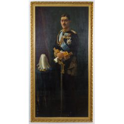 I. Voloudiakes (Greek, 20th Century) "King Alexander of Greece" Oil on Canvas