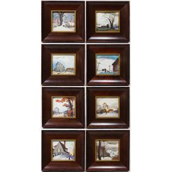 Charles Ropp (American, 20th Century) Watercolor on Board Assortment