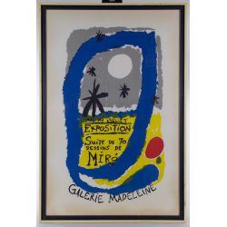 Joan Miro (Spanish, 1893-1983) "Galerie Madeleine" Silkscreen Poster