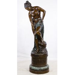 (After) Auguste Moreau (French, 1834-1917) Bronze Classical Statue