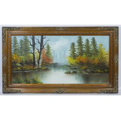 Thompson (American, 20th Century) "Landscape" Acrylic on Canvas