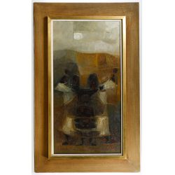 Ponciano Cardenas (Argentina, 20th Century) "Quilla" Oil on Board