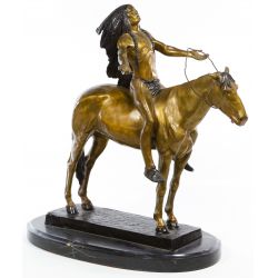 (After) Cyrus Dallin (American, 1861-1944) "Appeal to the Great Spirit" Bronze Statue