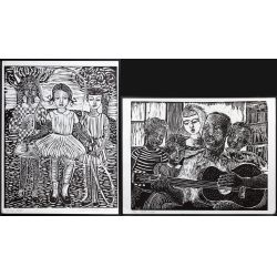 Margaret Taylor Burroughs (American, 1917-2010) Linocut Prints