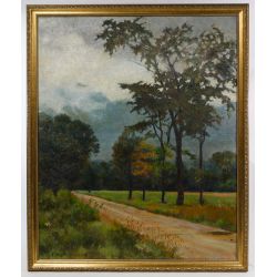 (Attributed to) Elmer Greene (America, 1907-1964) Oil on Canvas