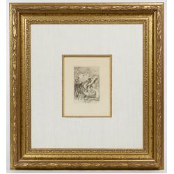 (After) Pierre Auguste Renoir (French, 1841-1919) "Le Chapeau Epingle" Etching