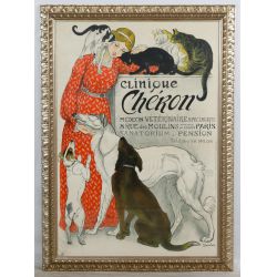 (After) Theophile Alexandre Steinlen (Swiss, 1859-1923) Clinique Cheron Reproduction Poster