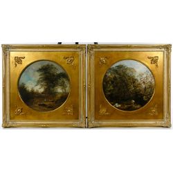 English School (European, 19th Century) Oil on Board Painting