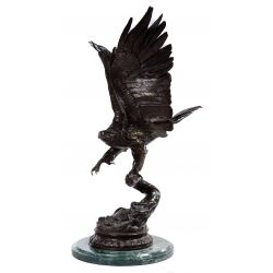 (After) Jules Moigniez (French, 1835-1894) Cast Bronze Eagle Statue