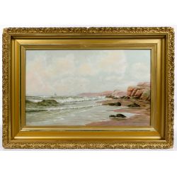 (Attributed to) Alfred Thompson Bricher (American, 1837-1908) Oil on Canvas