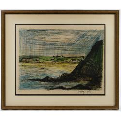 Bernard Buffet (French, 1928-1999) "Environs dErquy" Drypoint Engraving