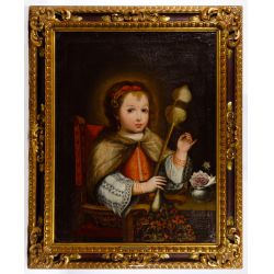 (After) Alonso Sanchez Coello (Spanish, 1531-1588) Oil on Canvas