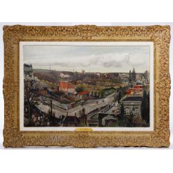 Lucien Adrion (French, 1889-1953) "Vue de Sevres" Oil on Canvas