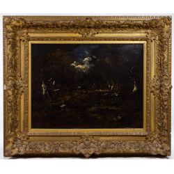 (Attributed to) Narcisse Virgilio Diaz de la Pena (French, 1807-1876) Oil on Panel