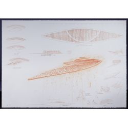 Robert Stackhouse (American, b.1942) "Working Drawing for an Unfinished Project" Lithograph