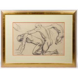 (After) John Singer Sargent (American, 1856-1925) Charcoal and Graphite on Paper