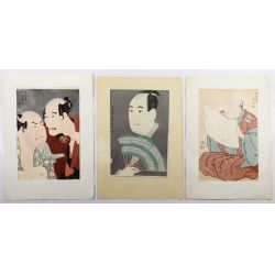 (Attributed to) Toshksai Sharaku (Japanese, fl.1794–1795) Asian Woodblock Prints