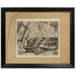 Gyula Zilzer (Hungarian / American, 1898-1969) "Pianist-Paris" Etching