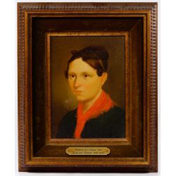 (Attributed to) Josef von Fuhrich (European, 1800-1876) "Portrait of a Bride" Oil on Board