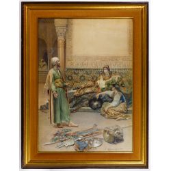 Gustavo Simoni (Italian, 1846-1926) Watercolor on Paper