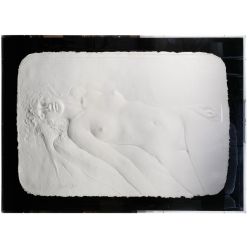 Frank Gallo (American, b.1933) "Reclining Female Nude" Cast Paper