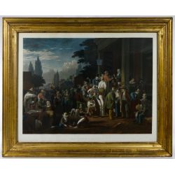 George Caleb Bingham (American, 1811-1879) "The County Election" Etching