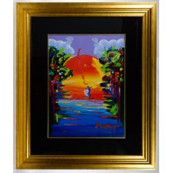 Peter Max (American, b.1937) "Better World III" Mixed Media