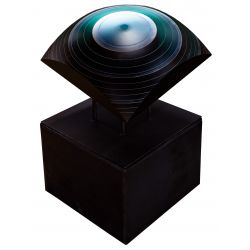 Laszlo Lukacsi (Hungarian, b.1961) "Sea Eye" Laminated Glass Sculpture