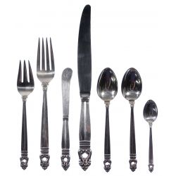 International "Royal Danish" Sterling Silver Service for Twelve