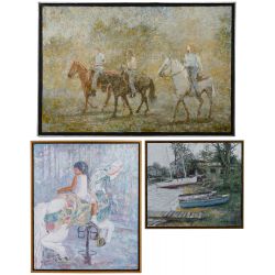 William Tacke (American, 20th Century) Oil on Canvas Assortment