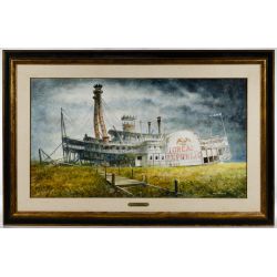 Robert Addison (American, 1924-1988) "The Great Republic" Tempera on Board