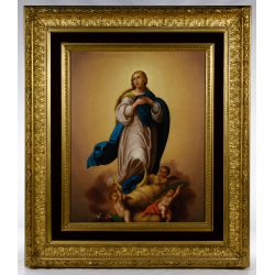 G. Cominoni (Italian, 19th Century) "Immaculate Conception" Oil on Canvas