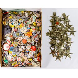 Advertising and Political Pin Back, Clicker and Badge Assortment