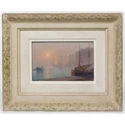 Aleksei Vasilievich Von Hanzen (Russian, 1876-1937) Oil on Board