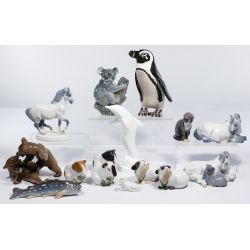 Royal Copenhagen, Bing & Grondahl and Royal Doulton Animal Figurine Assortment