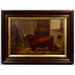 John R. Page (American, 19th Century) "Earl of Clifton" Oil on Canvas