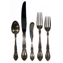Alvin "Prince Eugene" Sterling Silver Partial Flatware Service