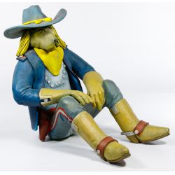 Robert Brubaker (American, b.1952) "Yellow Hair" Sculpture of George Custer