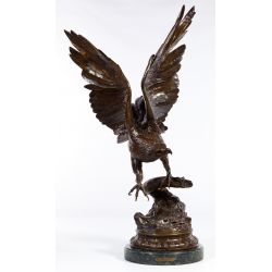 (After) Jules Moigniez (French, 1835-1894) Cast Bronze Statue
