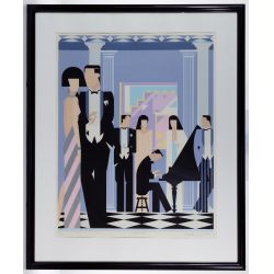 Giancarlo Impiglia (American, b.1940) "Another Party" Serigraph