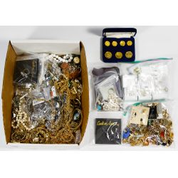 Platinum, Gold, Sterling Silver, European Silver (800) and Costume Jewelry Assortment