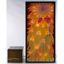 Dale Mills (American, 20th Century) "The Fortune Teller" Kinetic Sculpture