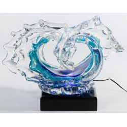 (Attributed to) David Wight (American, 20th Century) Glass Sculpture