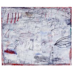 Susanne Doremus (American, b.1943) "New Jersey" Mixed Media on Canvas