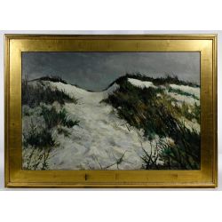 William N. McClane (American, b.1951) "Winter Dune" Oil on Canvas