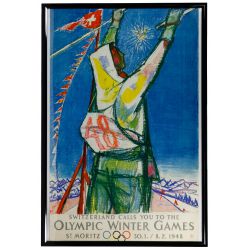Alois Carigiet (Swiss, 1902-1985) "Switzerland Calls You To The Olympic Winter Games" Poster