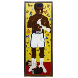 Chris Roberts-Antieau (American, b.1950) "Muhammad Ali" Tapestry